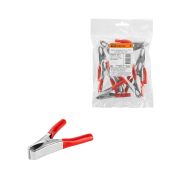 Зажим «крокодил» ЗК 15А 75мм красный (10шт) TDM