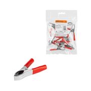 Зажим «крокодил» ЗК 30А 75мм красный (10шт) TDM