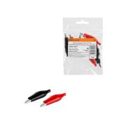 Зажим «крокодил» ЗКИ 10А 56мм в изоляции красный/черный (3шт+3шт) TDM