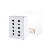 Корпус КП205 для кнопок, 10 мест, белый, IP65 TDM