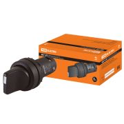 Переключатель на 3 положения SB7-CD33 с фиксацией, 2НО, стандартная ручка, d22 мм, черный, IP40 TDM