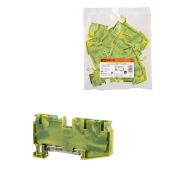 Зажим клеммный безвинтовой ЗКБ PEN быстрого зажима 3 вывода 6 мм2 (Ph-C PT 6-TWIN-PE) TDM