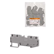 Зажим клеммный безвинтовой ЗКБ быстрого зажима 4 вывода 2,5 мм2 24А серый (Ph-C PT 2,5-QUATTRO) TDM