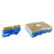 Шина «N» нулевая с изолятором на DIN-рейку 6x9мм стойка бол. 12 групп TDM