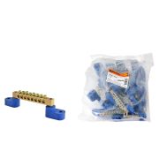 Шина «N» нулевая 6х9мм на двух угл. изоляторах 8 групп TDM