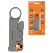 Клещи КЗ-К, зачистка коаксиального кабеля RG-58/59/6/SAT, регулируемые ножи, «МастерЭлектрик» TDM