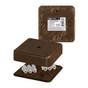 Коробка распаячная КР 75х75х20 ОП бук, с клем. колодкой, IP40, инд. штрихкод TDM