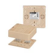 Коробка распаячная КР 100х100х29 ОП сосна, с клем. колодкой, IP40, инд. штрихкод TDM