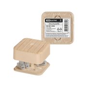 Коробка распаячная КР 50х50х20 ОП сосна, с клем. колодкой, IP40, инд. штрихкод TDM