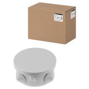 Распаячная коробка ОП D85х40мм, крышка, IP54, 4вх. TDM
