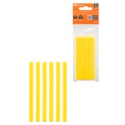 Клеевые стержни универсальные желтые, 7 мм x 100 мм, 6 шт, «Алмаз» TDM