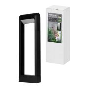 Светильник садово-парковый LED, Аура, H500 мм, 6 Вт, 3000 K, алюм./черн., IP65, TDM