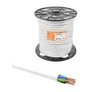 Провод ПВС 5х6 ГОСТ на катушке (50м), белый TDM
