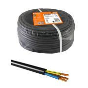 Провод ПВС 3х1 ГОСТ (разномер), черный TDM