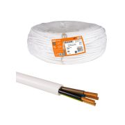 Провод ПВС 4х1,5 ГОСТ (разномер), белый TDM