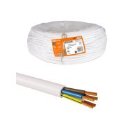 Провод ПВС 5х1,5 ГОСТ (разномер), белый TDM