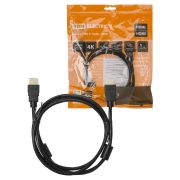 Кабель «АВК 3» HDMI - HDMI, v2.0, позолоченные контакты, с ферритами, 1,5 метра, TDM