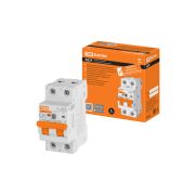 Дифференциальный автоматический выключатель АД2P 2Р С25 100мА 6кА тип АС TDM