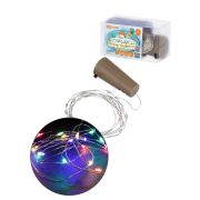Гирлянда-пробка для бутылки «Роса20» 20LED, 2м, многоцветная, 3хAG13/LR44, TDM
