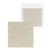 Доска для выжигания, Самолет, 150х150 мм, 1 шт., пакет, TDM