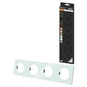 Рамка четверная фисташковая, стекло, «Байкал» TDM