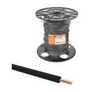 Провод ПуВнг(А)-LS 1х4,0 ГОСТ на катушке (300м), черный TDM