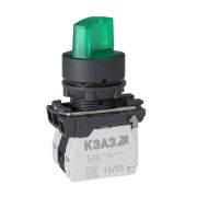 KEAZ Переключатель КПЕ2120РЛ-220В-зеленый-2но+0нз-ручка-фикс-3поз-индикатор-IP40-КЭАЗ