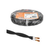 Ретро провод «Эко» 2х1,5 витой ГОСТ черный (10м) TDM