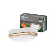 Светильник накладной LED ДПО «Антарес» 8Вт 6500К овал 168*100*58 мм мат.золото IP54 TDM