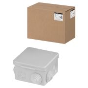 Распаячная коробка ОП для прямого монтажа 80х80х50 мм, крышка, IP54, 7 вх. TDM