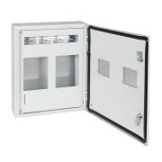 KEAZ Корпус металлический ЩУРн-ПРО-3х2-МП/18-550х470х147-IP66-УХЛ1 (3фх2 счетчика на МП с окном учета, 18 модулей, ПРО)-КЭАЗ