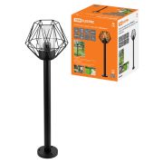 Светильник садово-парковый «Доминго» 1х60 Вт, столб, H800 мм, металл, черный, Е27, TDM