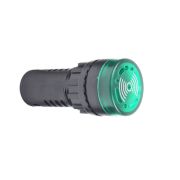 KEAZ Зуммер с пульсирующим сигналом OptiSignal Compact D22 C7-B-M3FL зеленый с подсветкой 230 В AC/DC