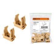 Крепеж-клипса для трубы 25 мм (10 шт) «ЭКО» (сосна) TDM