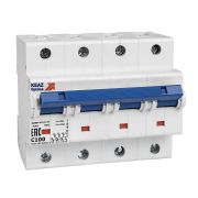 KEAZ Выключатель автоматический модульный OptiDin BM125-4NC100-8In-УХЛ3